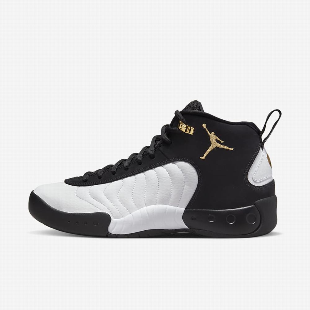 Nike Jordan Jumpman Pro Férfi Jordan Cipő Fekete Fehér Metal Arany | NI2496-D42