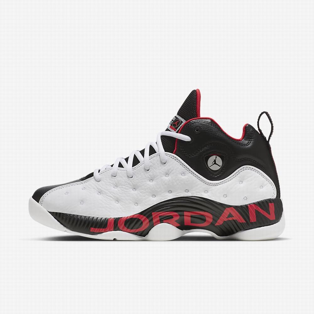Nike Jordan Jumpman Team II Férfi Jordan Cipő Fehér Fekete Piros | NI5360-F72