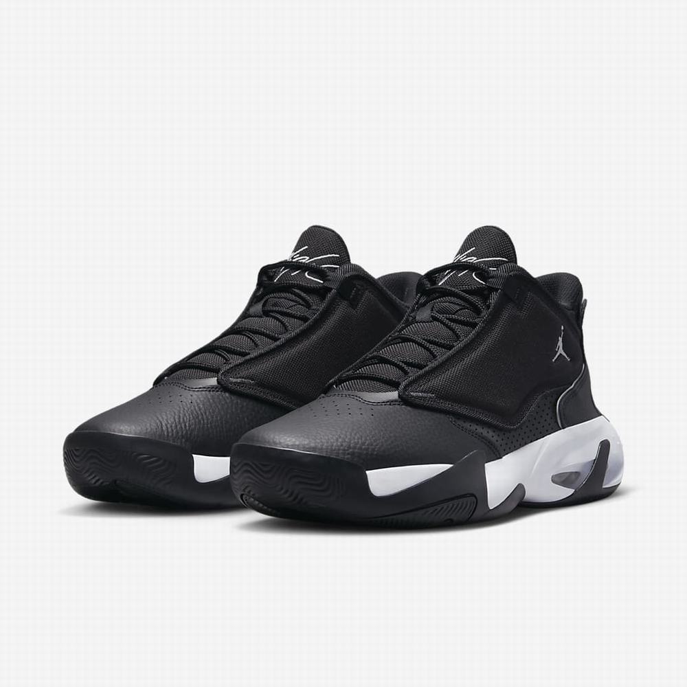 Nike Jordan Max Aura 4 Férfi Jordan Cipő Fekete Fehér Metal Titán | NI9761-D27