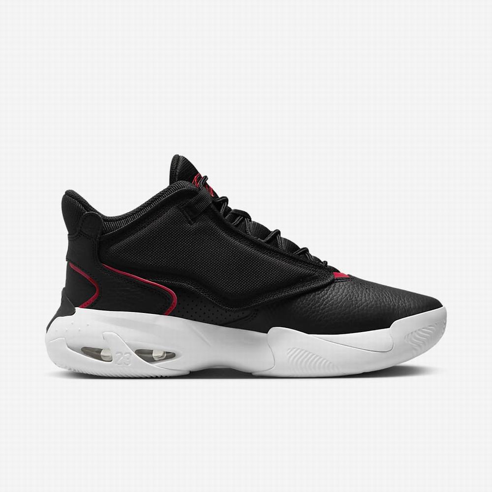 Nike Jordan Max Aura 4 Férfi Utcai Cipő Fekete Fehér Piros | NI2506-S18