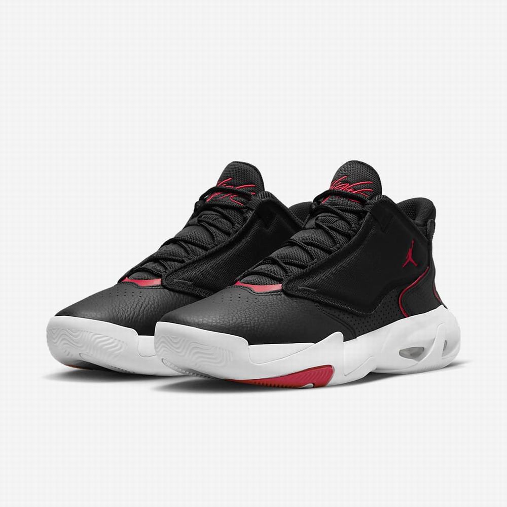 Nike Jordan Max Aura 4 Férfi Utcai Cipő Fekete Fehér Piros | NI2506-S18