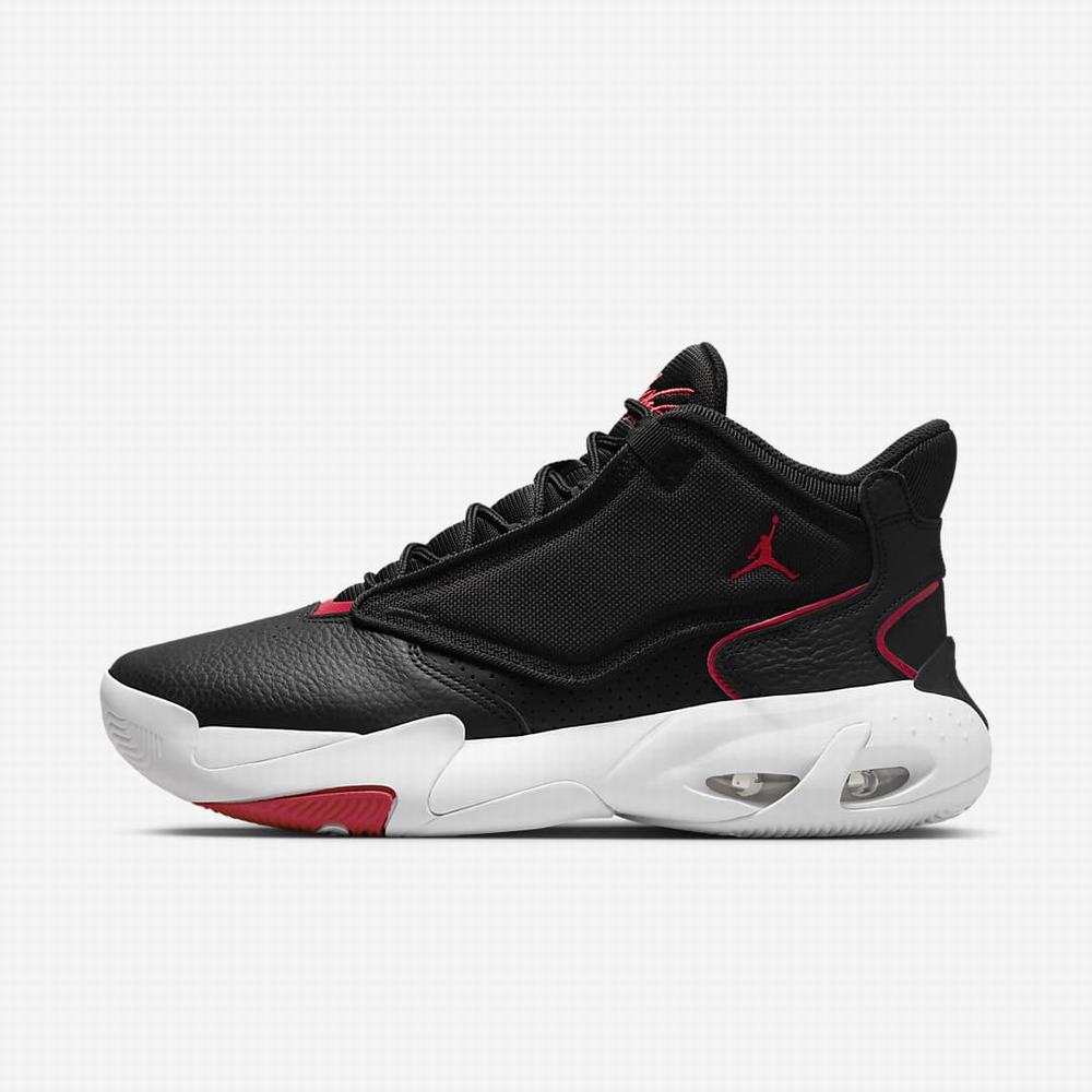 Nike Jordan Max Aura 4 Férfi Utcai Cipő Fekete Fehér Piros | NI2506-S18