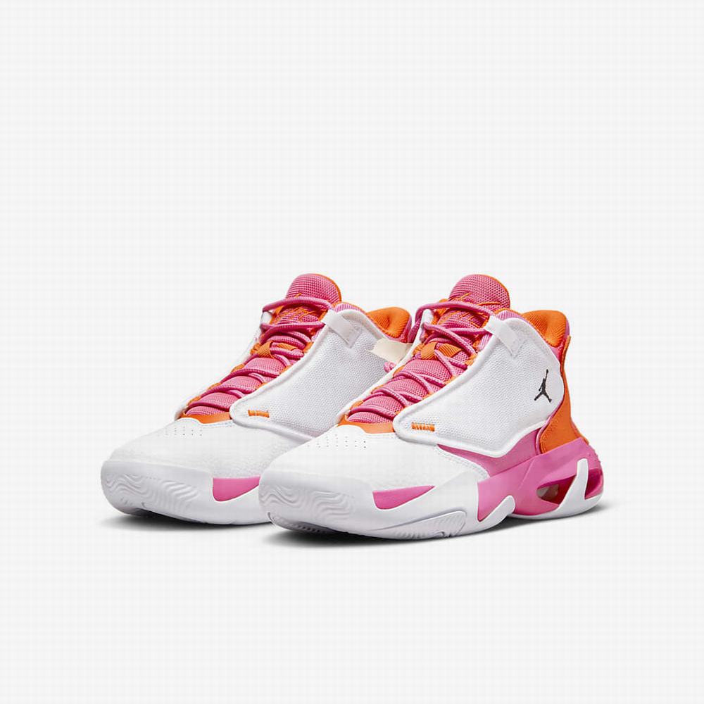 Nike Jordan Max Aura 4 Gyerek Jordan Cipő Fehér Narancssárga Rózsaszín | NI6023-G61