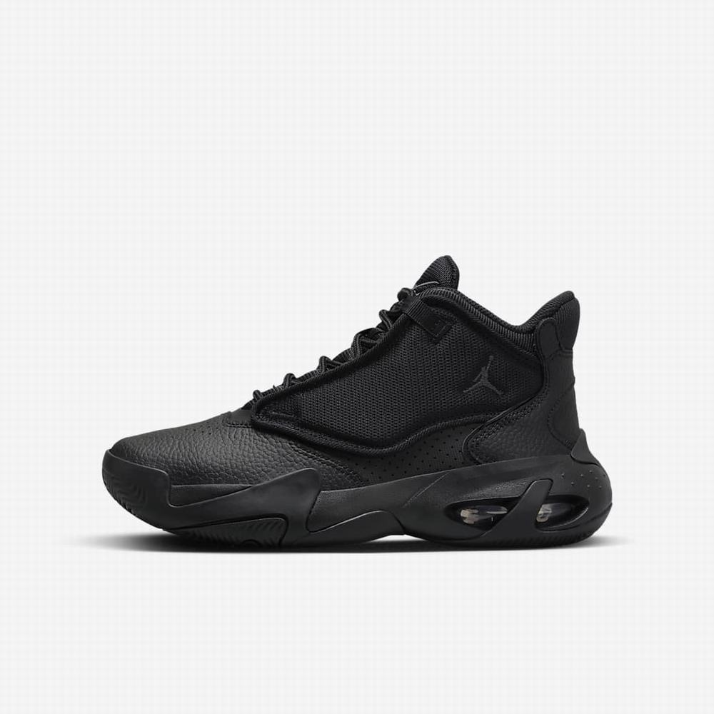 Nike Jordan Max Aura 4 Gyerek Utcai Cipő Fekete Sötétszürke | NI6921-N04