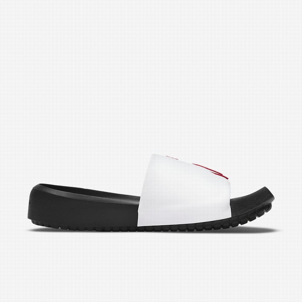 Nike Jordan NOLA Női Papucs Fehér Fekete Piros | NI8345-V75