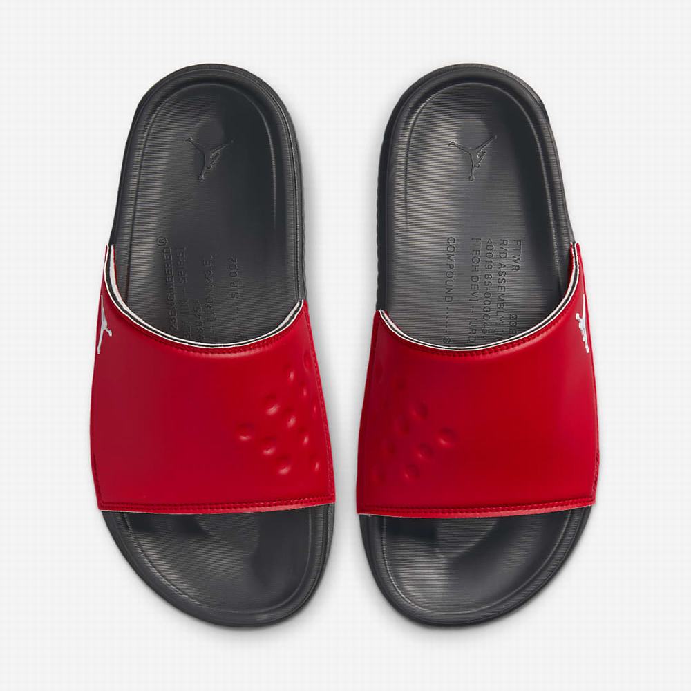 Nike Jordan Play Férfi Papucs Piros Fehér Piros Fekete | NI8154-Z81