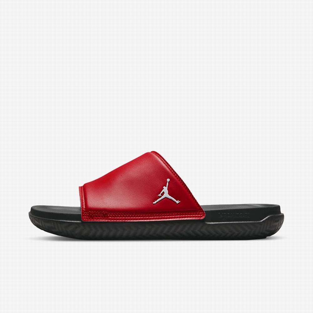 Nike Jordan Play Férfi Papucs Piros Fehér Piros Fekete | NI8154-Z81
