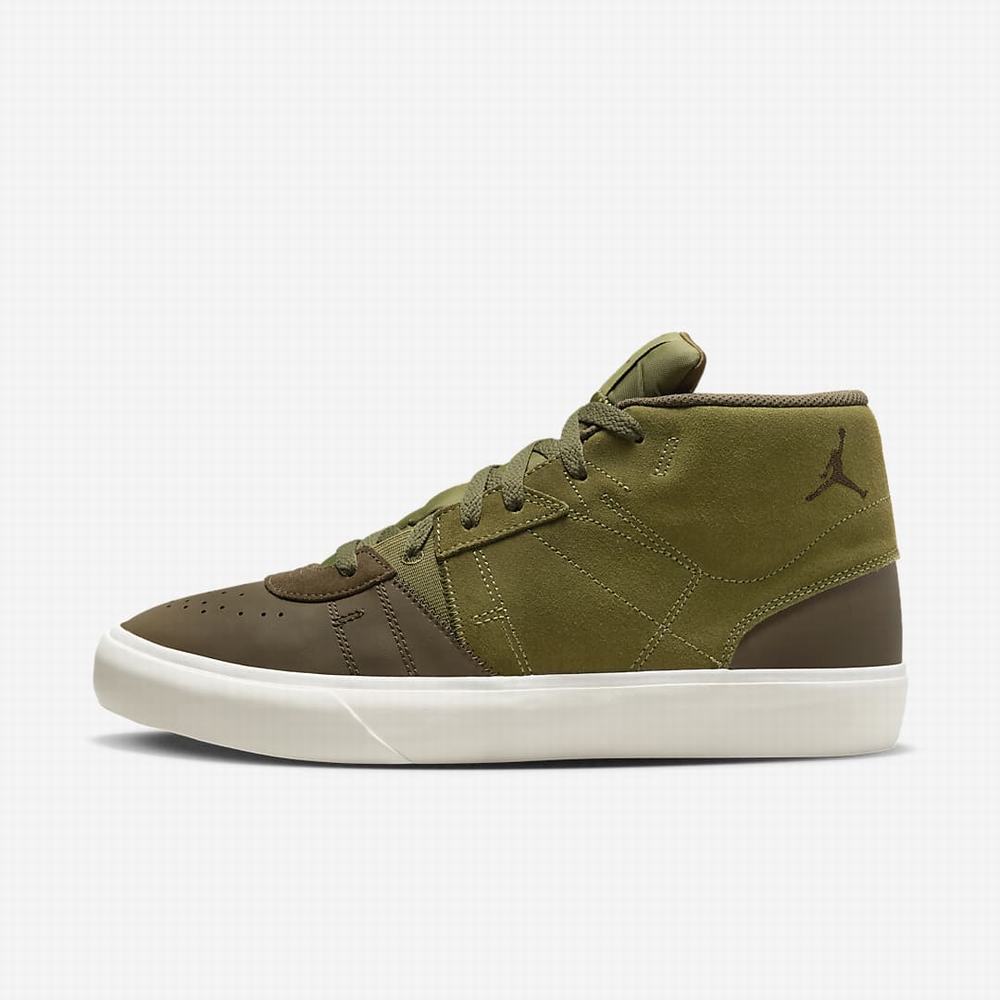 Nike Jordan Series Mid Férfi Utcai Cipő Olivazöld Fehér | NI7940-S48