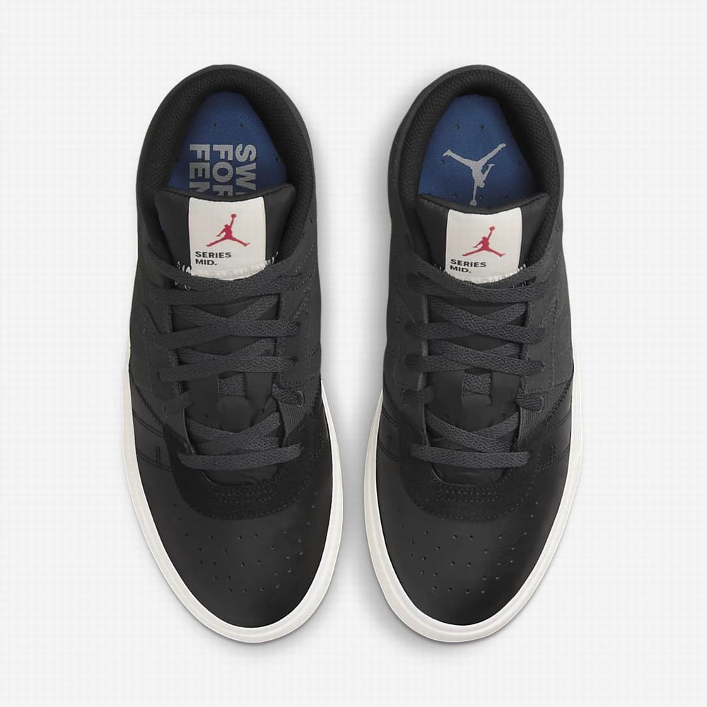 Nike Jordan Series Mid Férfi Utcai Cipő Sötétszürke Királykék Piros Fekete | NI9123-A01