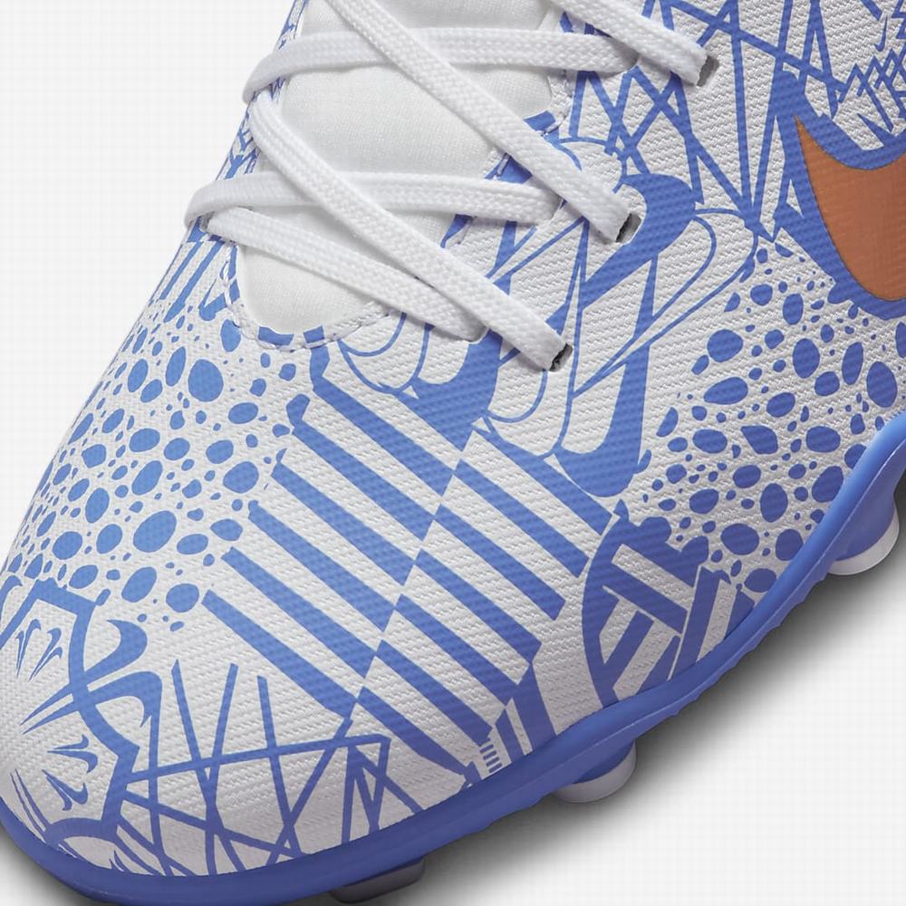 Nike Jr. Mercurial Superfly 9 Club CR7 MG Multi-Ground Gyerek Focicipő Fehér Kék Metal Réz | NI6039-W71