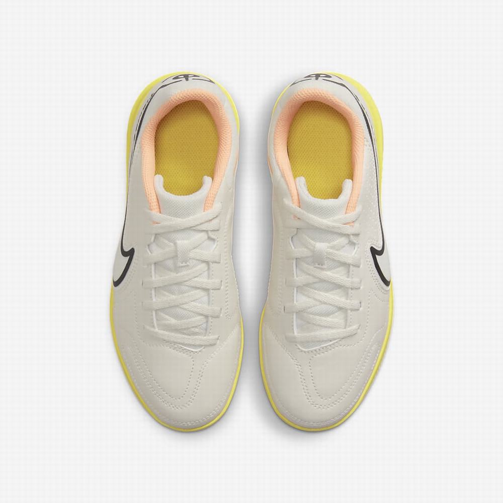 Nike Jr. Tiempo Legend 9 Club IC Gyerek Focicipő Bézs Narancssárga Sárga | NI6025-T70