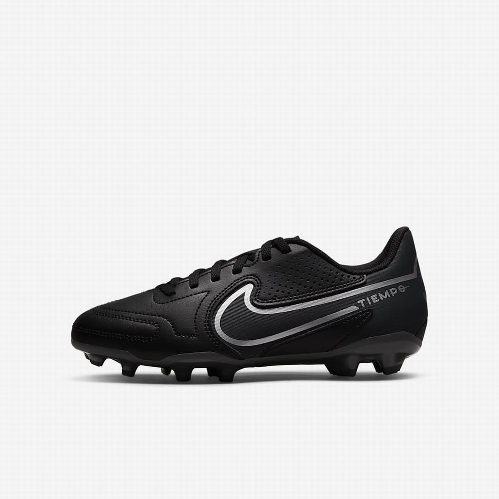 Nike Jr. Tiempo Legend 9 Club MG Multi-Ground Gyerek Focicipő Fekete Sötétszürke Fekete | NI9862-A43