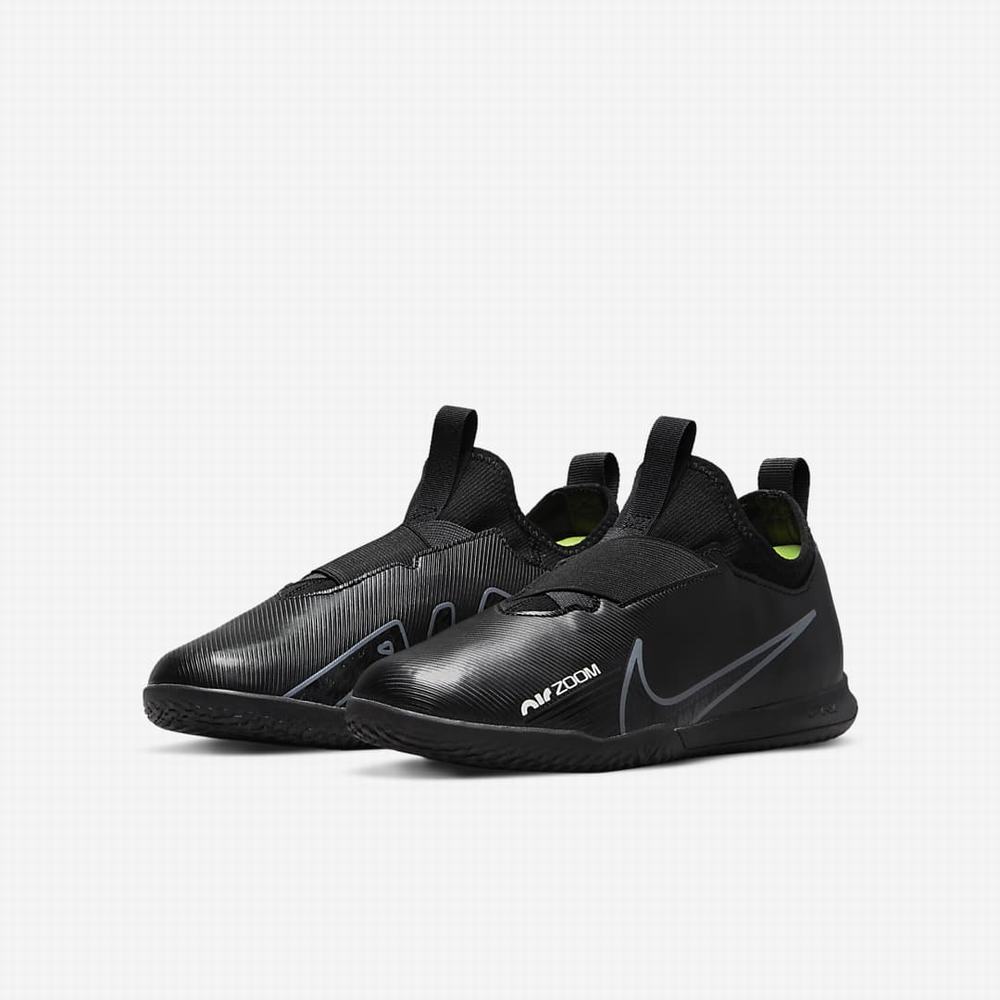 Nike Jr. Zoom Mercurial Vapor 15 Academy IC Gyerek Focicipő Fekete Fehér Sötétszürke | NI6820-A09