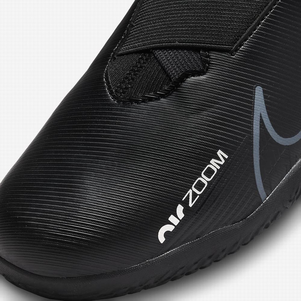 Nike Jr. Zoom Mercurial Vapor 15 Academy IC Gyerek Focicipő Fekete Fehér Sötétszürke | NI6820-A09