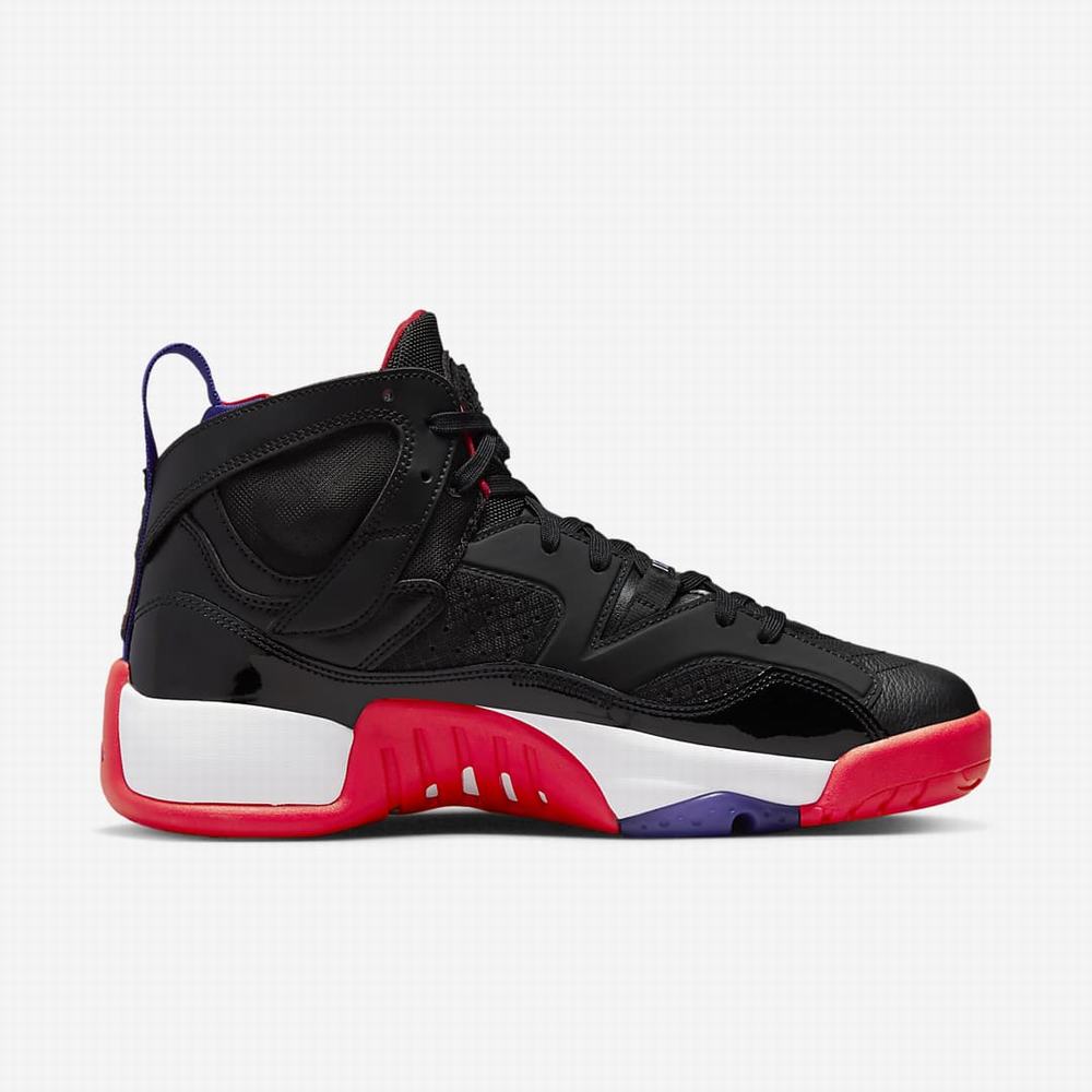 Nike Jumpman Two Trey Férfi Jordan Cipő Fekete Sötétfehér Piros | NI5839-M79