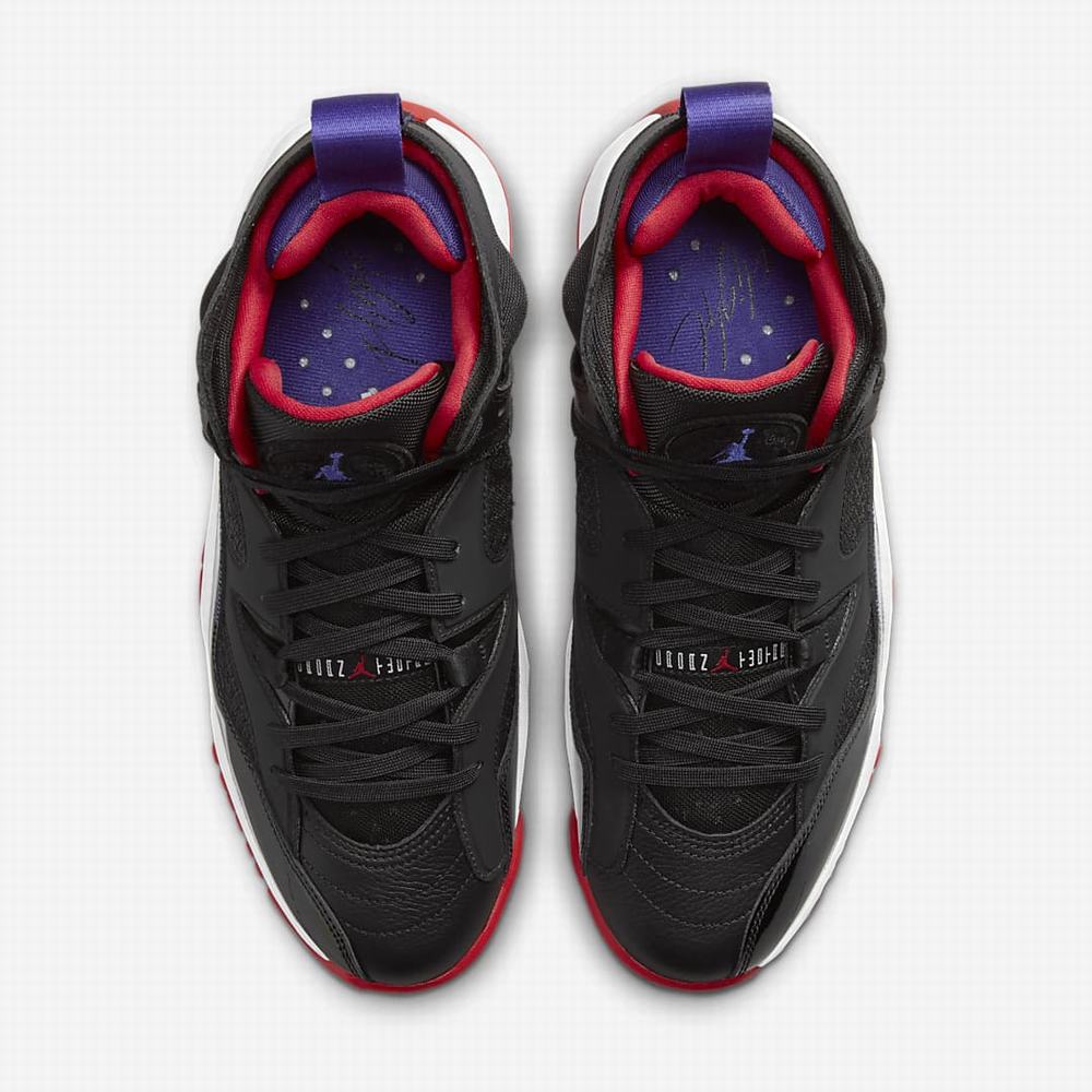 Nike Jumpman Two Trey Férfi Jordan Cipő Fekete Sötétfehér Piros | NI5839-M79