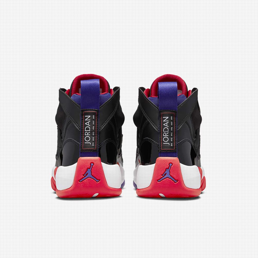 Nike Jumpman Two Trey Férfi Jordan Cipő Fekete Sötétfehér Piros | NI5839-M79