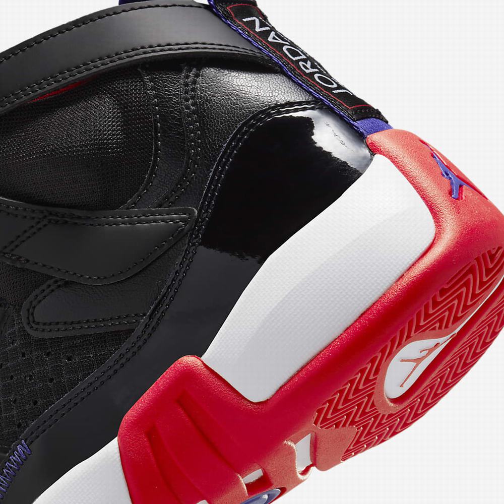 Nike Jumpman Two Trey Férfi Jordan Cipő Fekete Sötétfehér Piros | NI5839-M79