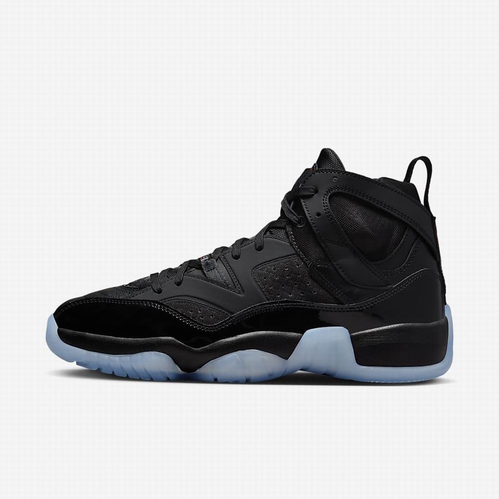 Nike Jumpman Two Trey Férfi Utcai Cipő Fekete Fehér Piros | NI3286-P12