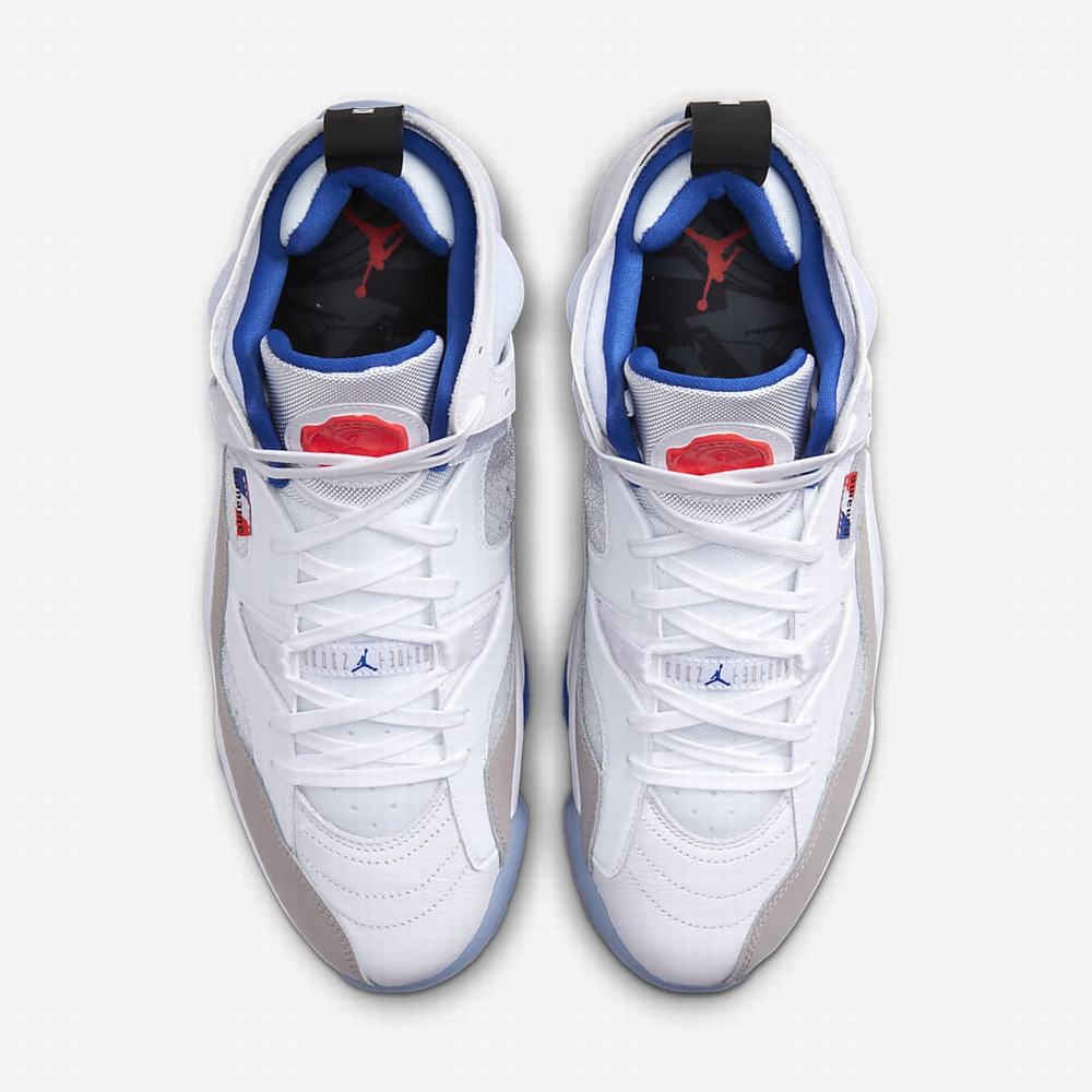 Nike Jumpman Two Trey PSG Férfi Jordan Cipő Fehér Világos Piros Királykék | NI8629-J34