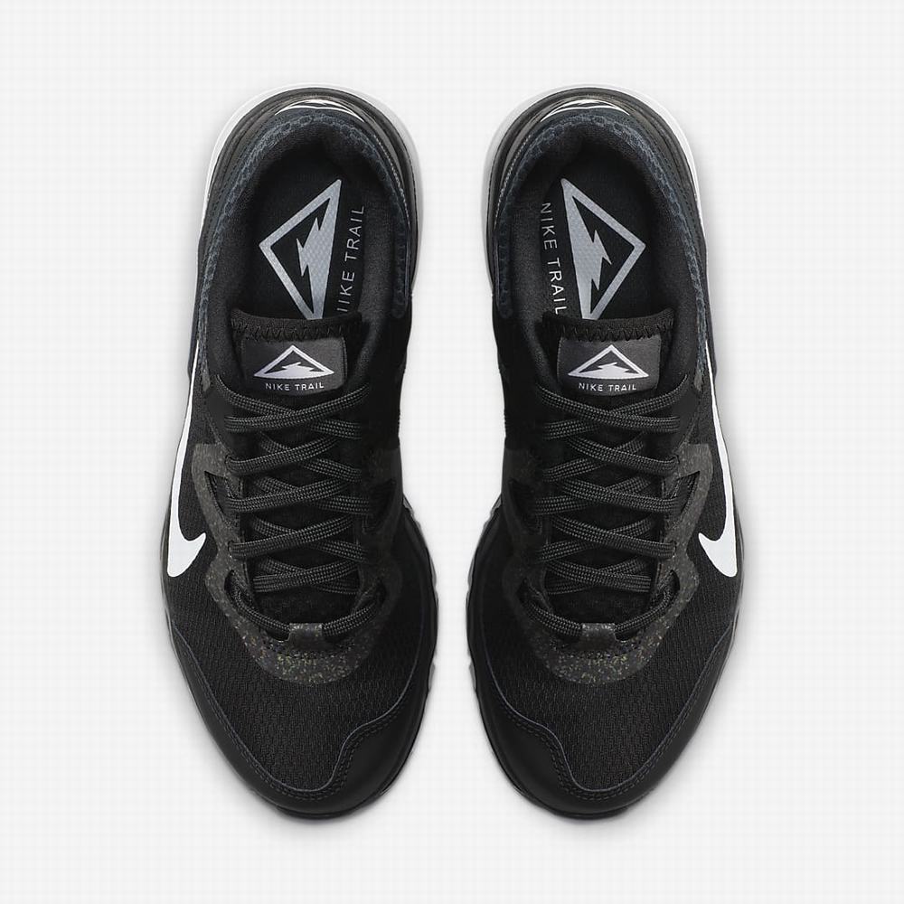 Nike Juniper Trail Női Futócipő Fekete Sötétszürke Szürke Fehér | NI0398-J98