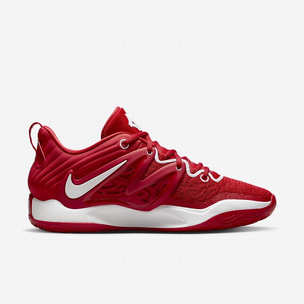 Nike KD15 (Team) Női Kosárlabda Cipő Piros Fehér | NI3528-A06