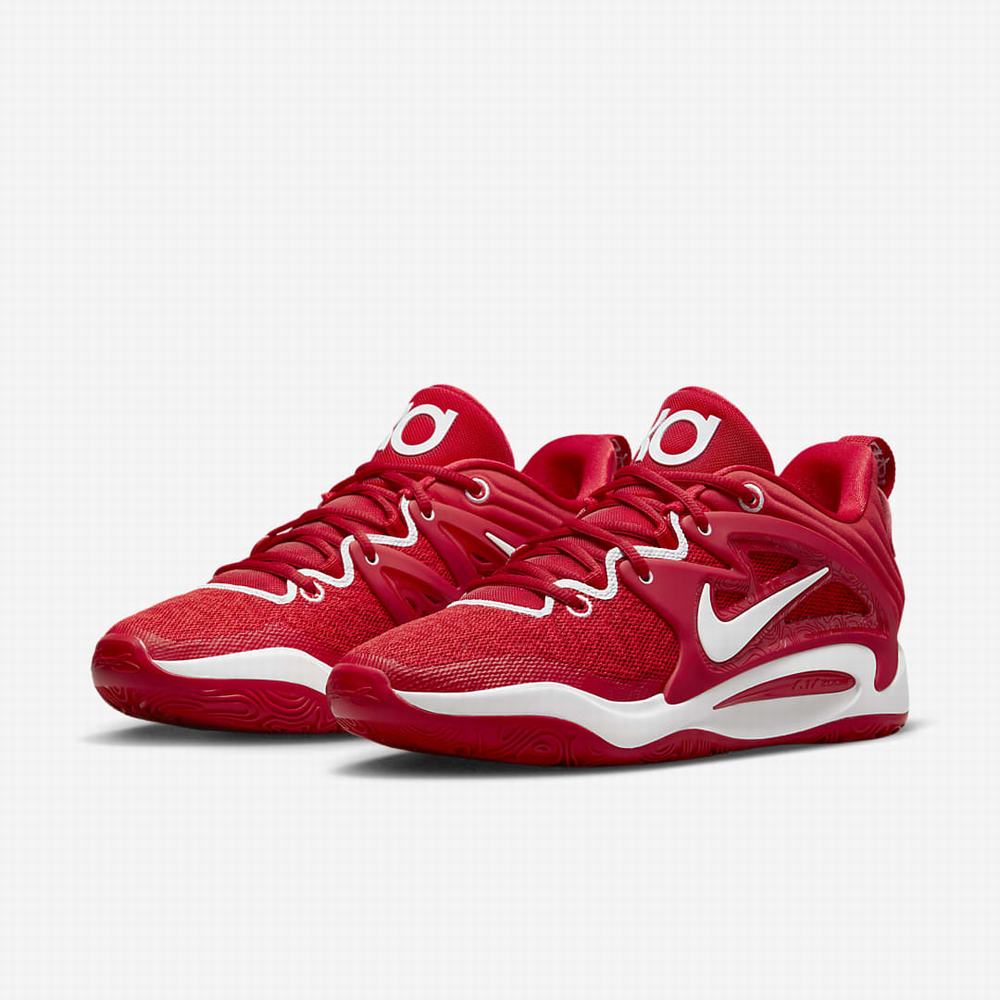 Nike KD15 (Team) Női Kosárlabda Cipő Piros Fehér | NI3528-A06
