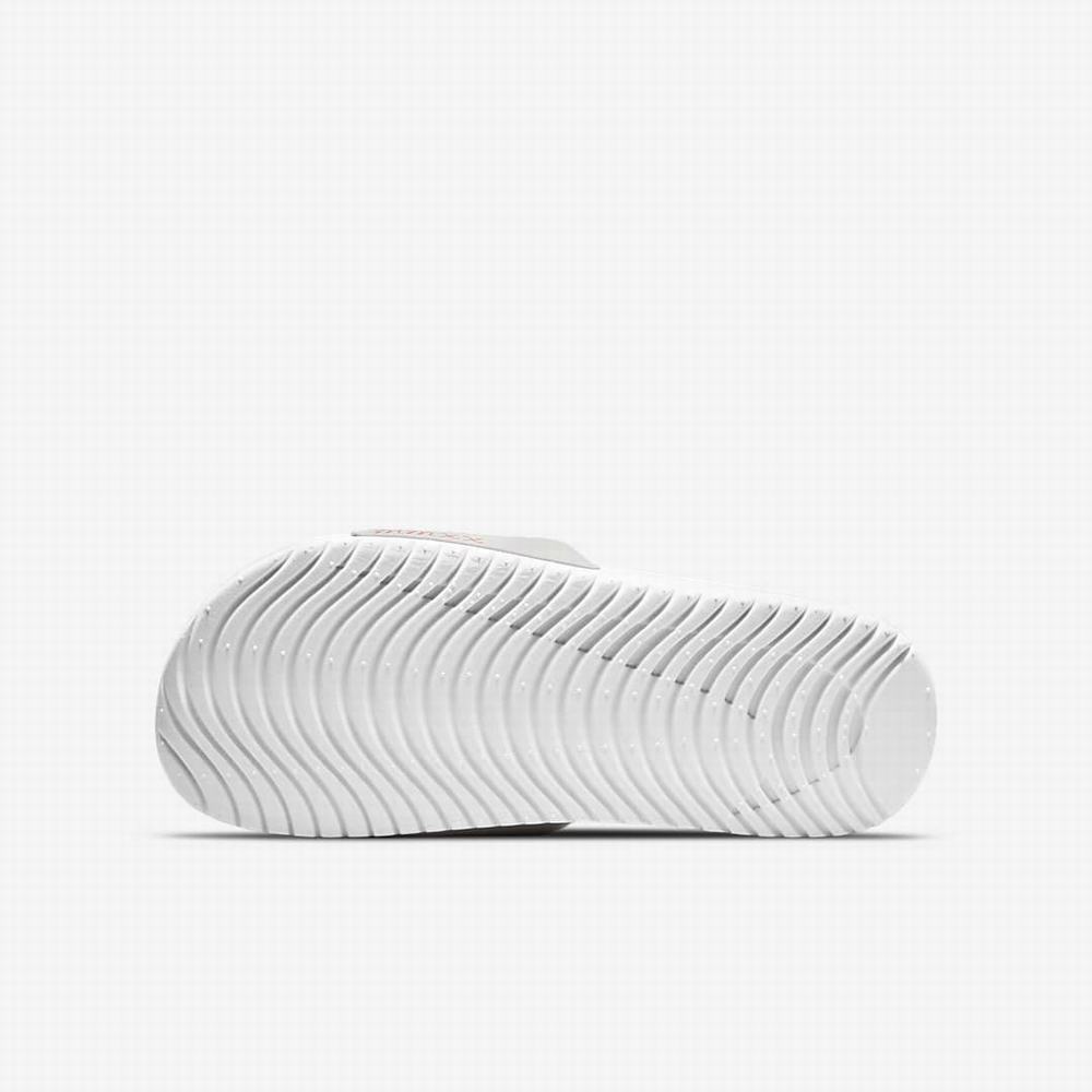 Nike Kawa Gyerek Papucs Bézs Fehér Piros Kék | NI7329-Z93