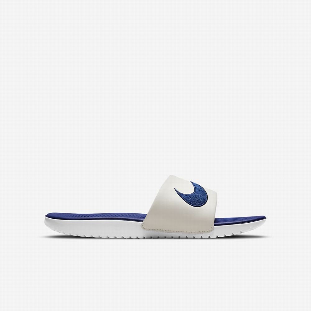 Nike Kawa Gyerek Papucs Bézs Fehér Piros Kék | NI7329-Z93