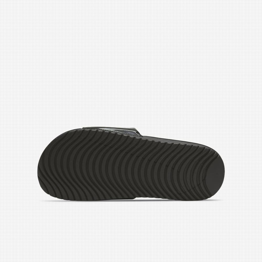 Nike Kawa Gyerek Papucs Fekete Fehér | NI5078-Q63