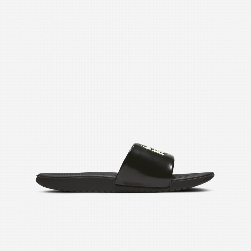 Nike Kawa Gyerek Papucs Fekete Fehér | NI5078-Q63