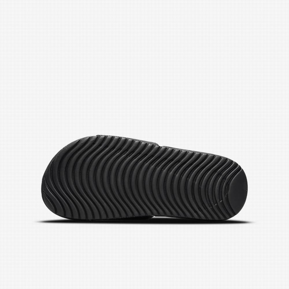 Nike Kawa Gyerek Papucs Fekete Fehér | NI7283-L67