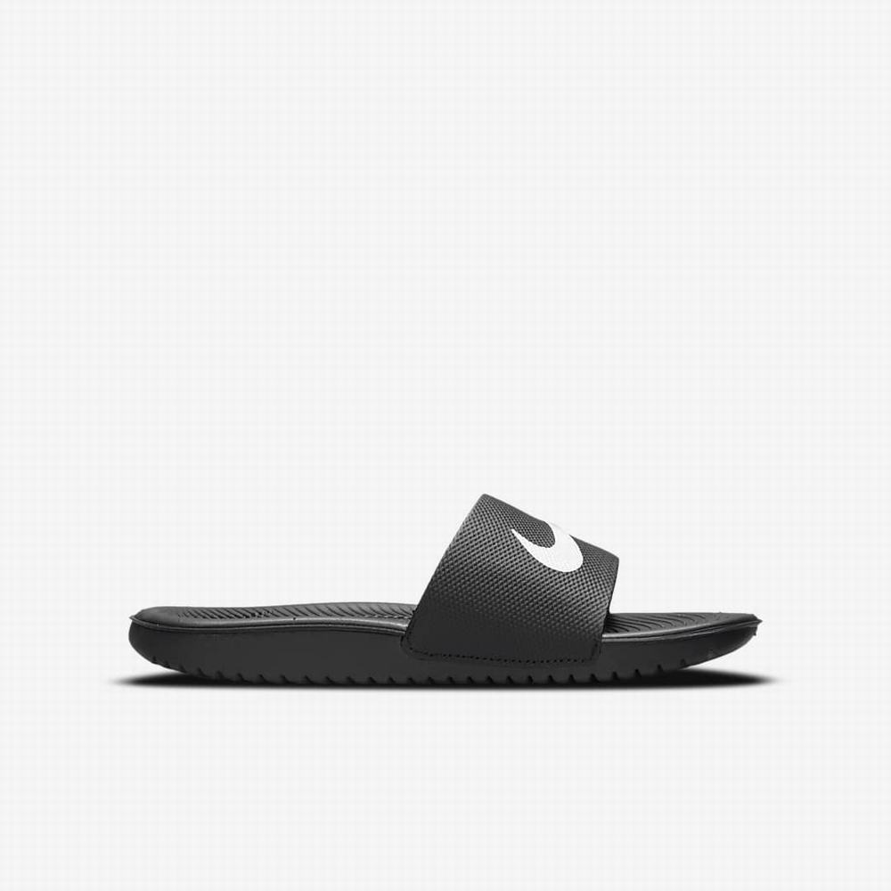 Nike Kawa Gyerek Papucs Fekete Fehér | NI7283-L67