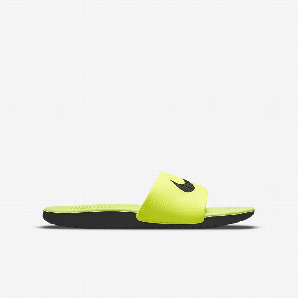 Nike Kawa Gyerek Papucs Zöld Fekete | NI9150-R57