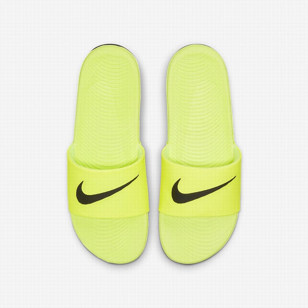 Nike Kawa Gyerek Papucs Zöld Fekete | NI9150-R57