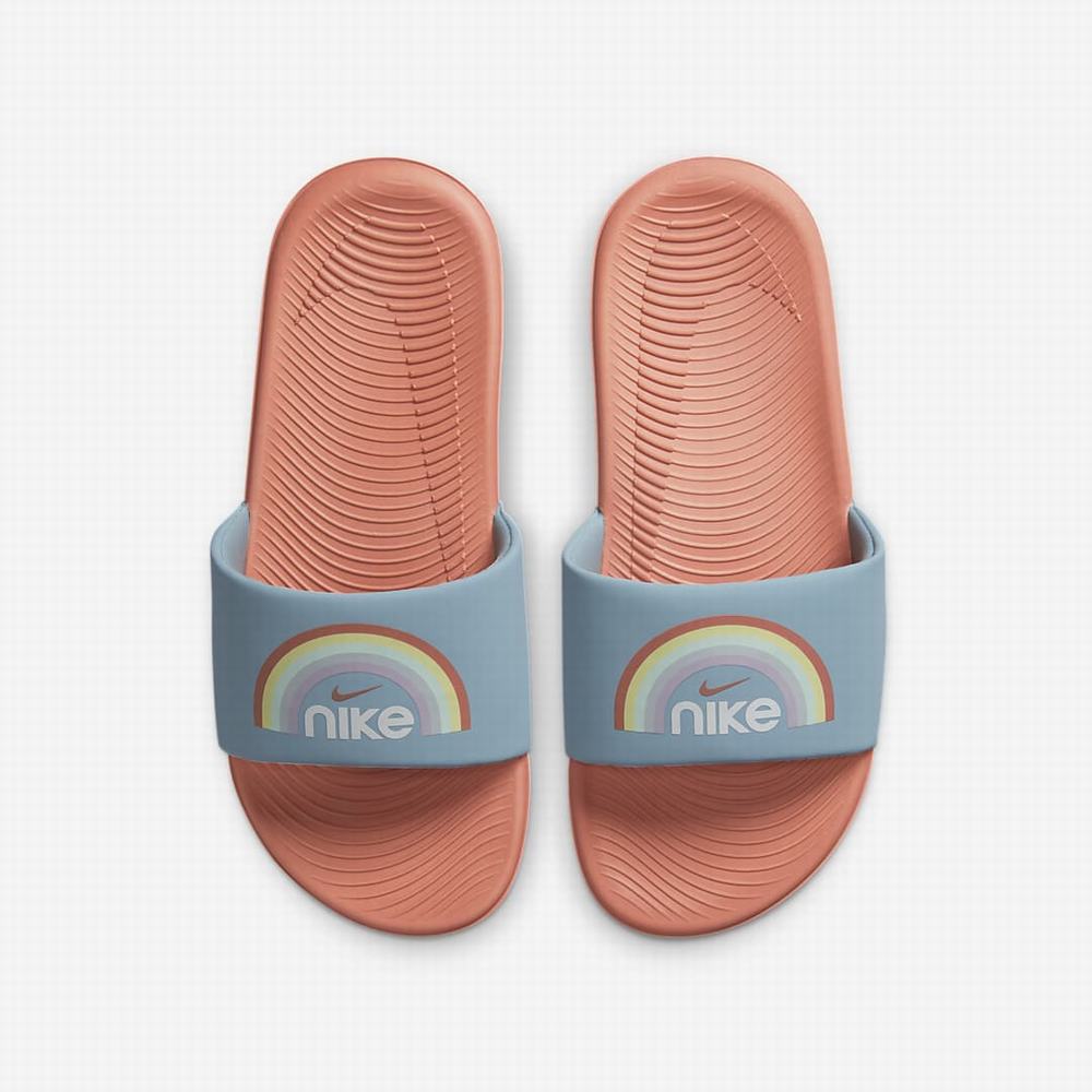 Nike Kawa SE Gyerek Papucs Kék Fehér Piros | NI6987-J42