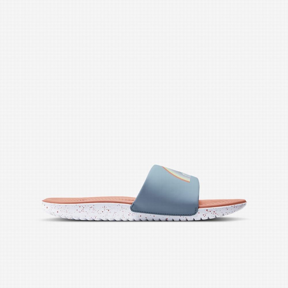 Nike Kawa SE Gyerek Papucs Kék Fehér Piros | NI9327-M81