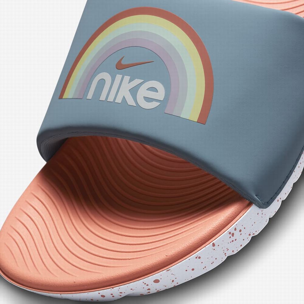 Nike Kawa SE Gyerek Papucs Kék Fehér Piros | NI9327-M81