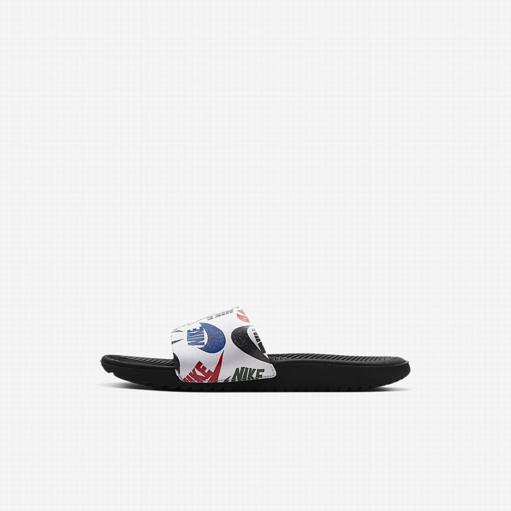 Nike Kawa SE JDI Gyerek Papucs Fekete Fehér | NI5362-H43