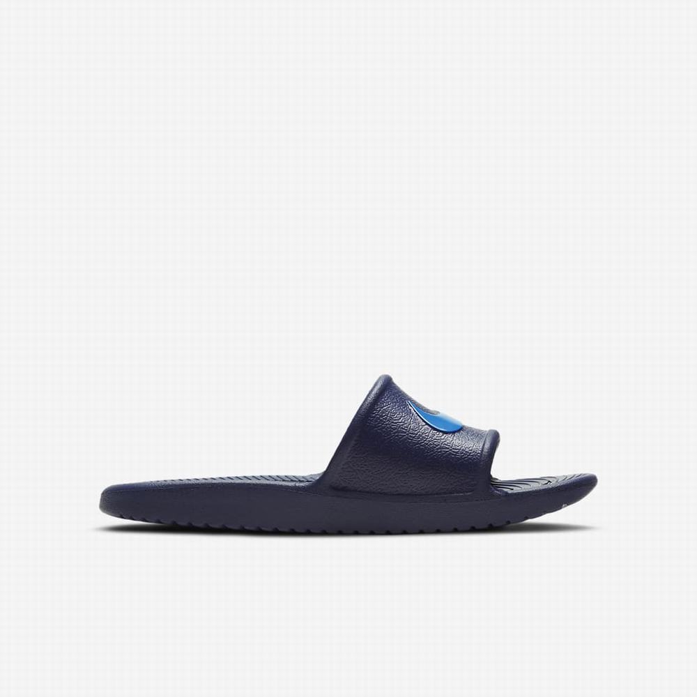 Nike Kawa Shower Gyerek Papucs Sötétkék Kék | NI9817-C37