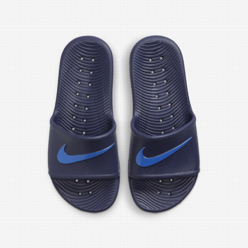 Nike Kawa Shower Gyerek Papucs Sötétkék Kék | NI9817-C37