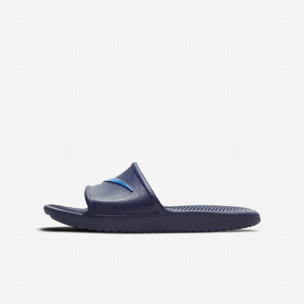 Nike Kawa Shower Gyerek Papucs Sötétkék Kék | NI9817-C37