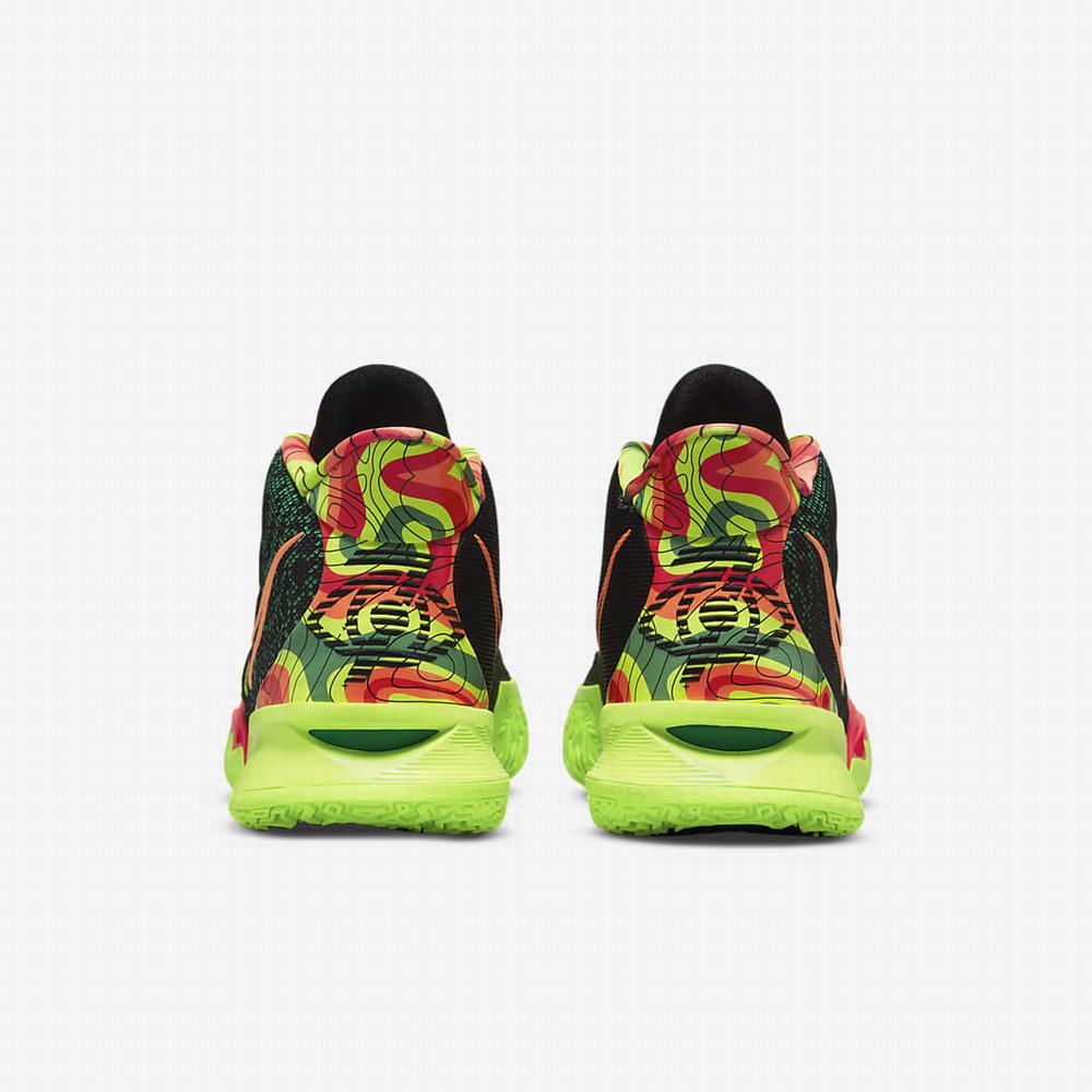 Nike Kyrie 7 Női Kosárlabda Cipő Fekete Zöld Világos Piros Narancssárga | NI3720-W57