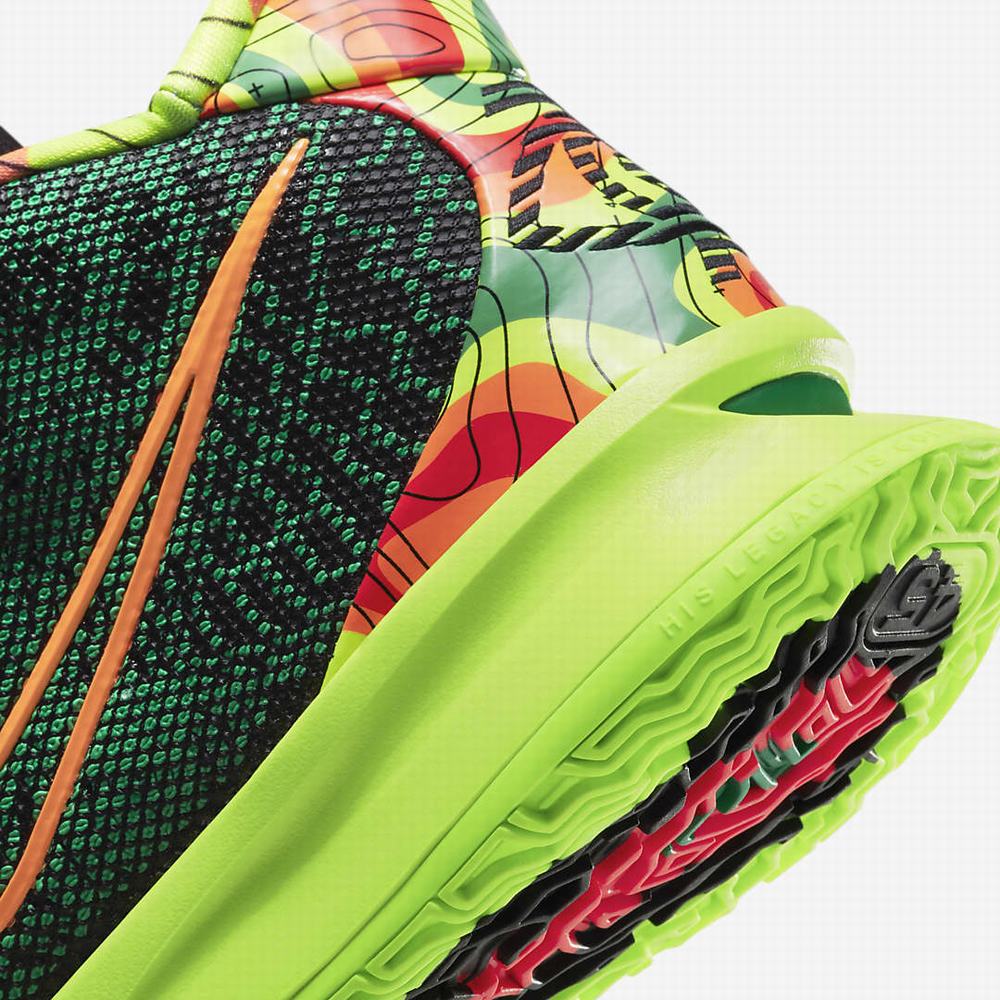 Nike Kyrie 7 Női Kosárlabda Cipő Fekete Zöld Világos Piros Narancssárga | NI3720-W57