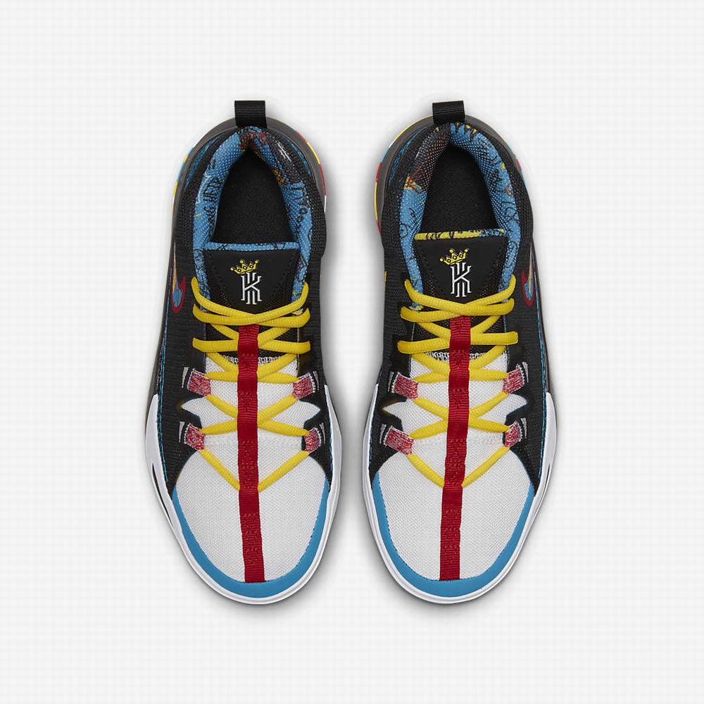 Nike Kyrie Flytrap 6 SE Gyerek Kosárlabda Cipő Fehér Narancssárga Fekete | NI9086-X73