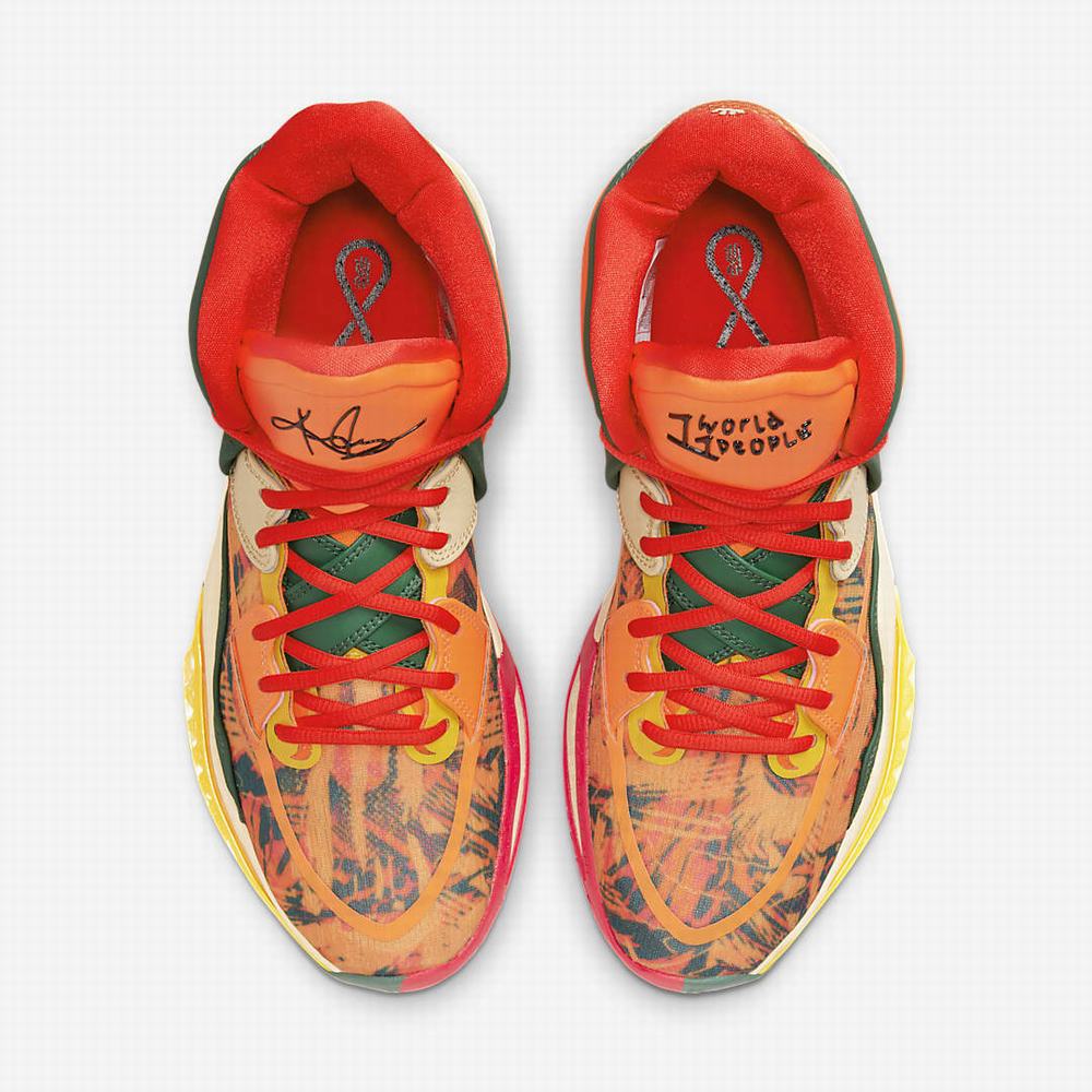 Nike Kyrie Infinity Férfi Kosárlabda Cipő Narancssárga Zöld Fekete | NI7952-T51