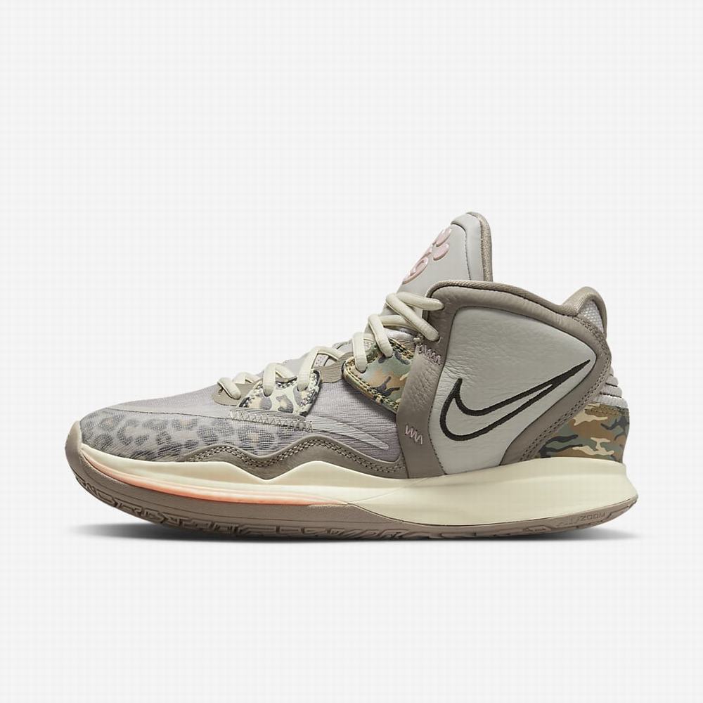 Nike Kyrie Infinity Férfi Kosárlabda Cipő Világos Szürke Khaki Fekete | NI8501-P49