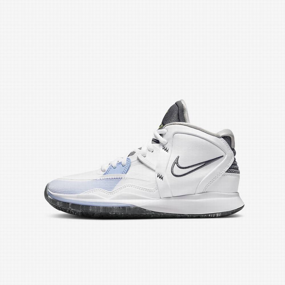 Nike Kyrie Infinity Gyerek Kosárlabda Cipő Fehér Kék Szürke | NI0253-W62