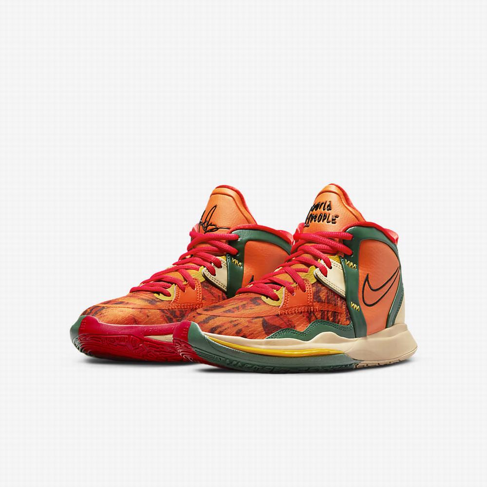 Nike Kyrie Infinity Gyerek Kosárlabda Cipő Narancssárga Zöld Fekete | NI2438-L26