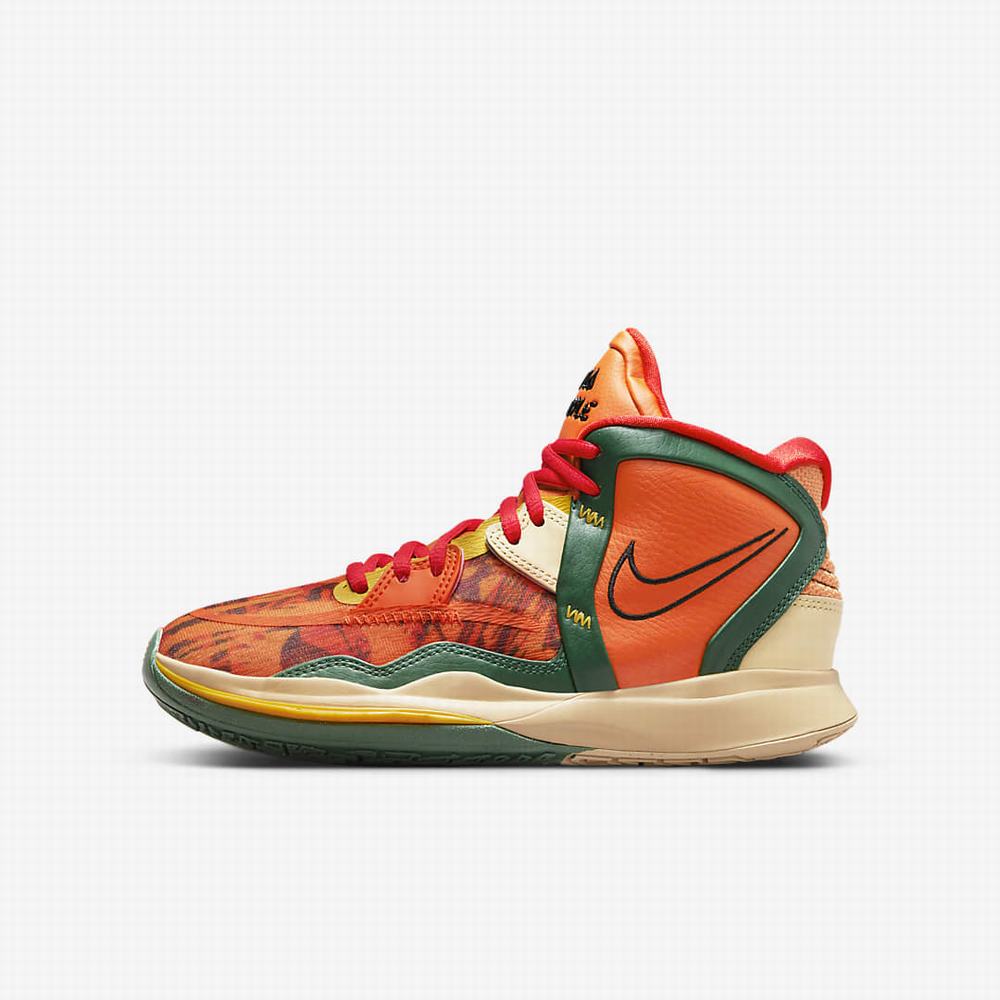 Nike Kyrie Infinity Gyerek Kosárlabda Cipő Narancssárga Zöld Fekete | NI2438-L26